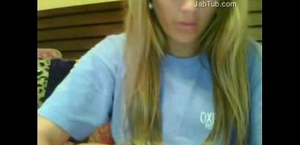  amateur girl play on webcam  (4)